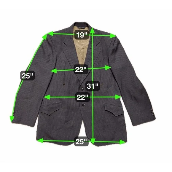 Vintage Tregos Westwear Brown Blazer Men's Size 44‎ Western Sport Coat USA Made - Picture 14 of 14